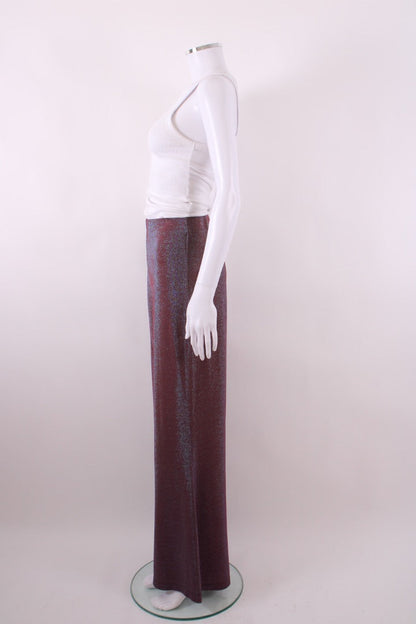 Missoni Lurex Wide Leg Trousers Purple S | Default Title, Purple