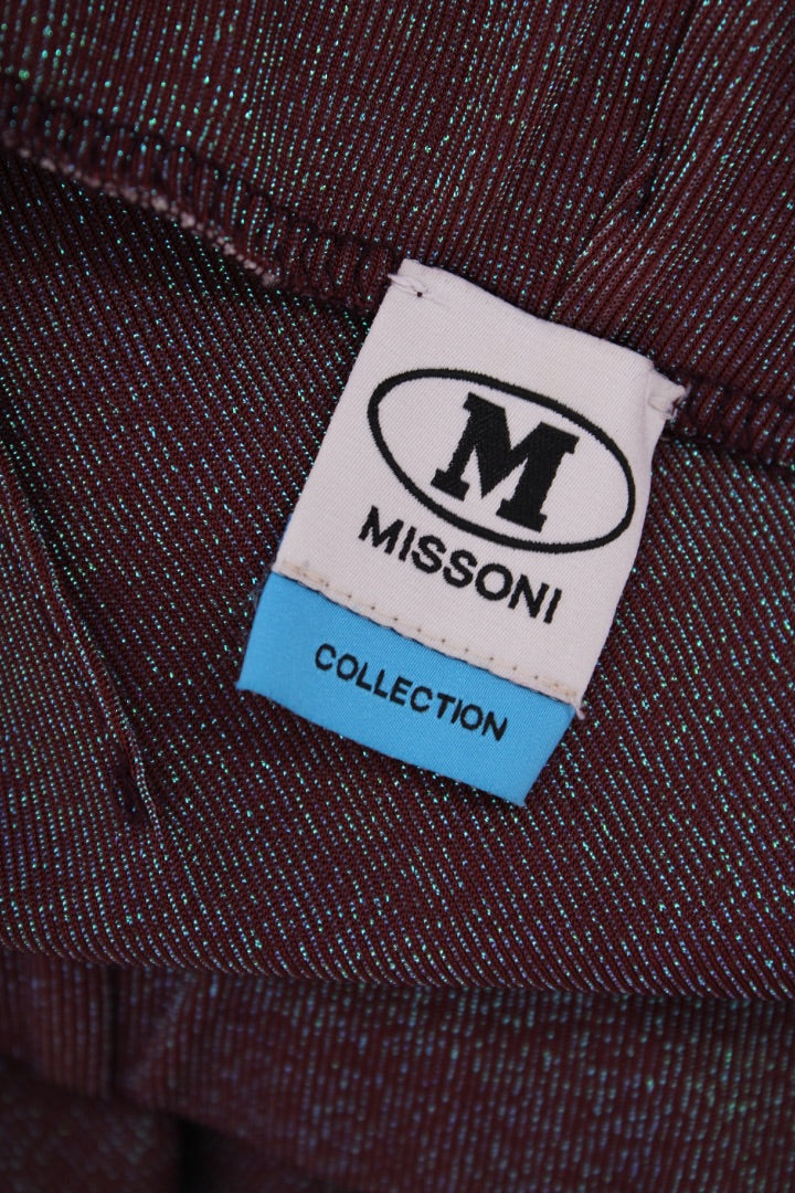 Missoni Lurex Wide Leg Trousers Purple S | Default Title, Purple