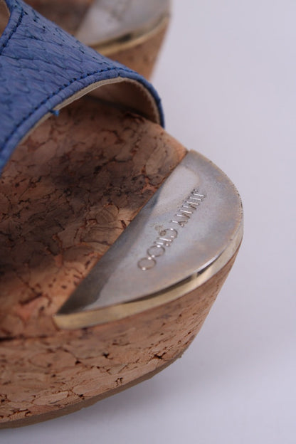 Jimmy Choo Wedges blue 37 | DEFAULT TITLE, Blue