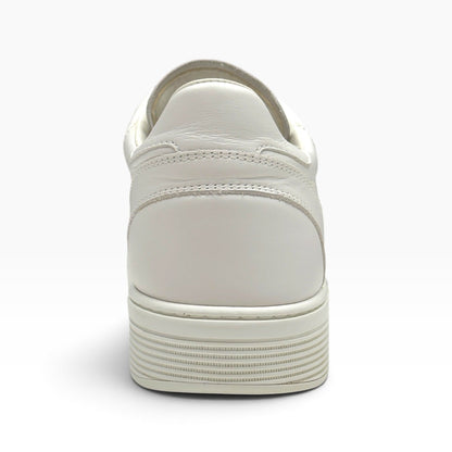 CHANEL CALFSKIN CC LOGO LOW TOP SNEAKER WHITE 43 | UK 9, White