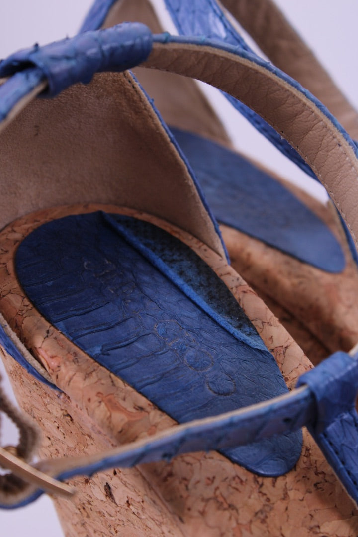 Jimmy Choo Wedges blue 37 | DEFAULT TITLE, Blue