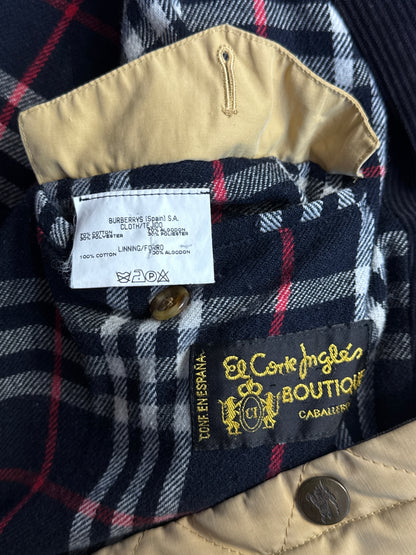 Burberry Pale Yellow Quilted Nova Lined Coat