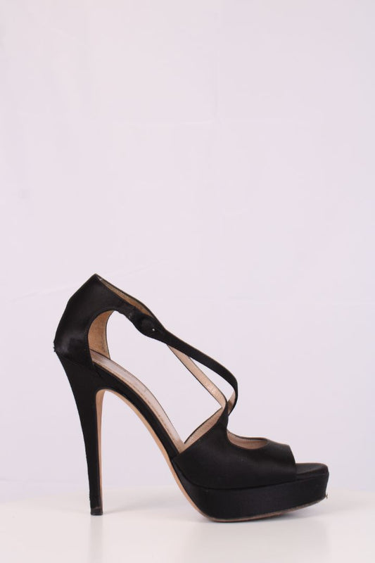 YSL Button Heels Black 37.5 | UK 4.5, Black