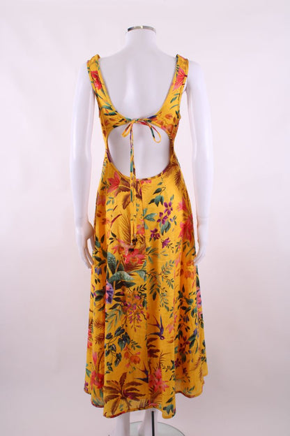 Zimmermann S/S Floral Dress Yellow/ Green 10 | O/S, Green