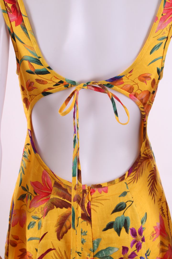 Zimmermann S/S Floral Dress Yellow/ Green 10 | O/S, Green