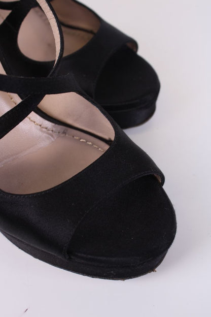 YSL Button Heels Black 37.5 | UK 4.5, Black