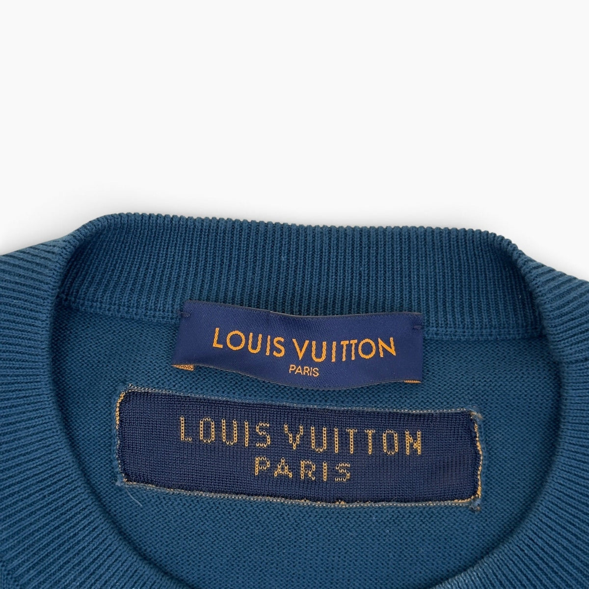LOUIS VUITTON JAZZ TRUMPETER KNIT TOP BLUE M | Medium, Blue