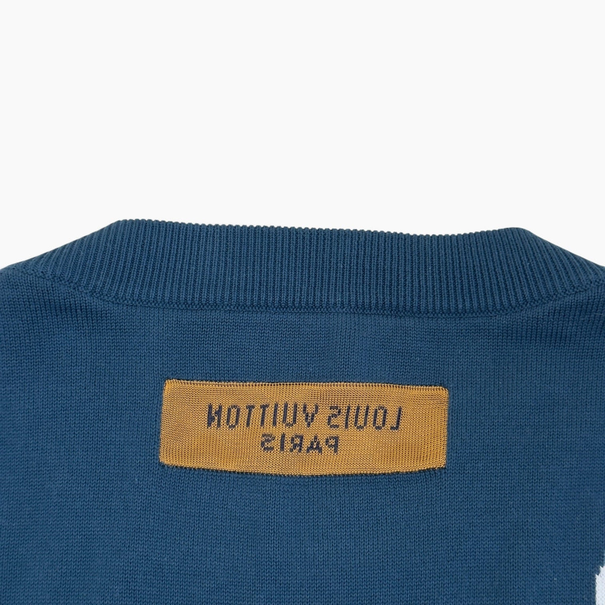 LOUIS VUITTON JAZZ TRUMPETER KNIT TOP BLUE M | Medium, Blue