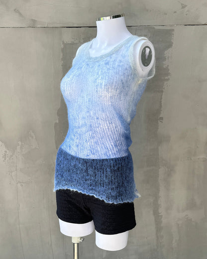 MARNI OPEN KNIT MOHAIR VEST TOP - S