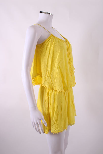 Vix Paula Hermanny Cover up flouncy dress Yellow S | O/S, Yellow