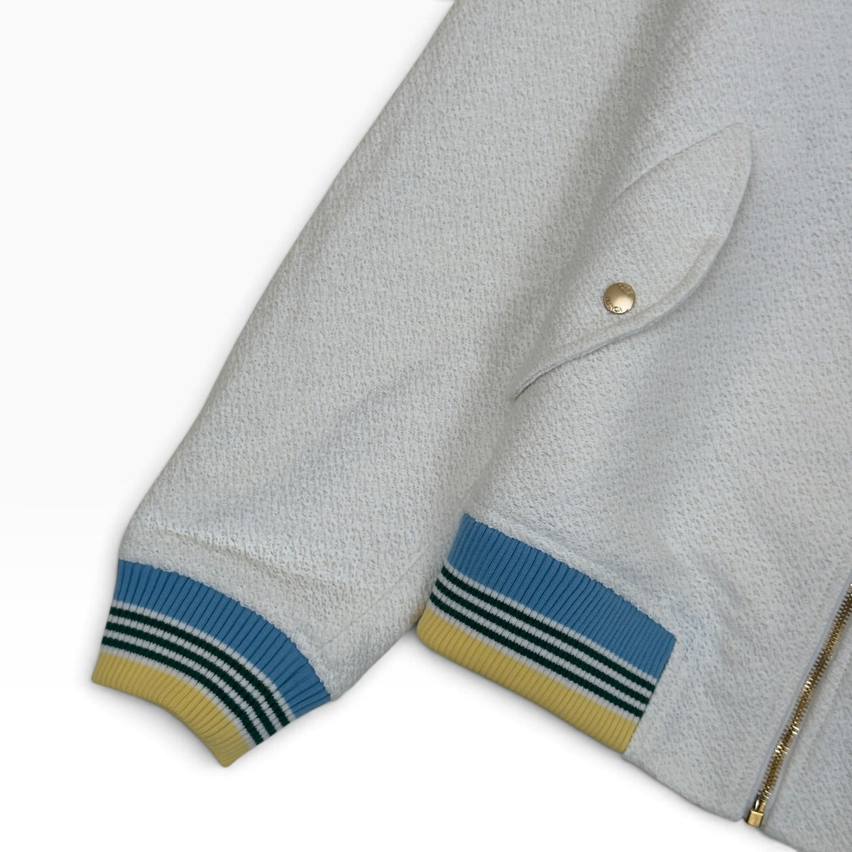 CASABLANCA TROPHY BOMBER JACKET WHITE L | Large, White