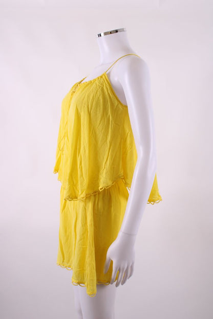 Vix Paula Hermanny Cover up flouncy dress Yellow S | O/S, Yellow