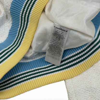 CASABLANCA TROPHY BOMBER JACKET WHITE L | Large, White