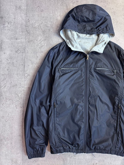 Prada Sport Reversible Hybrid Hooded Technical Jacket