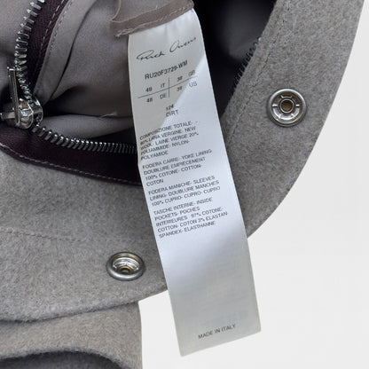 RICK OWENS PERFORMA F/W 20 WOOL JACKET DIRT 48 / S | Small, Dirt