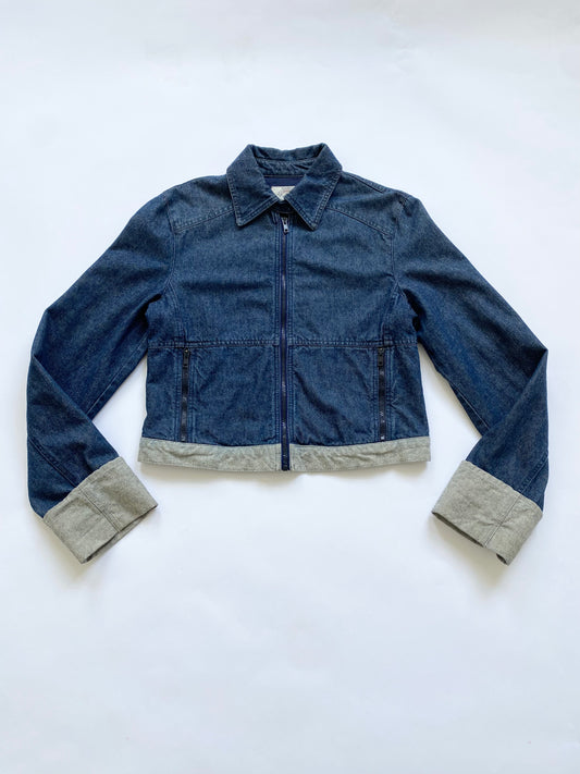 90s Armani Jeans cropped denim jacket