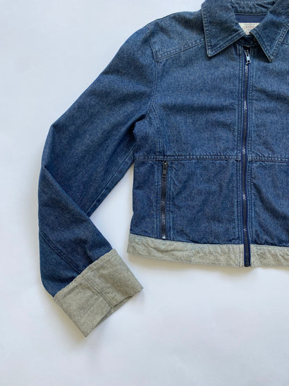 90s Armani Jeans cropped denim jacket