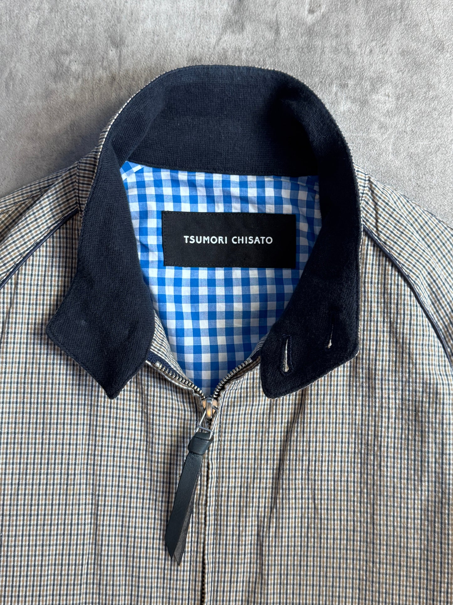 Issey Miyake Tsumori Chisato Multi Check Bomber Jacket