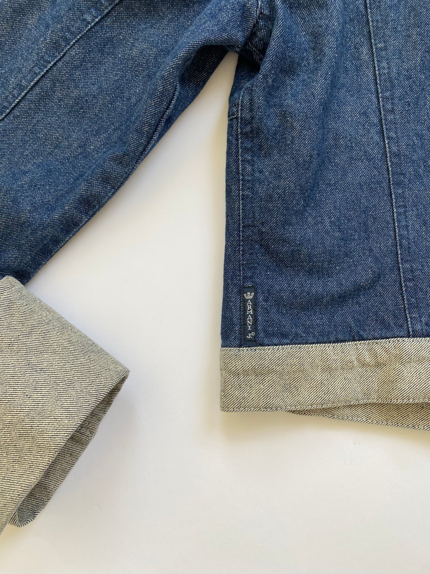 90s Armani Jeans cropped denim jacket