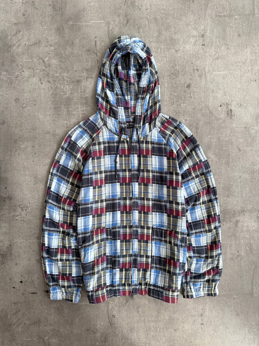 Beams Tartan Cut And Sew Lightweight Hooded Jacket