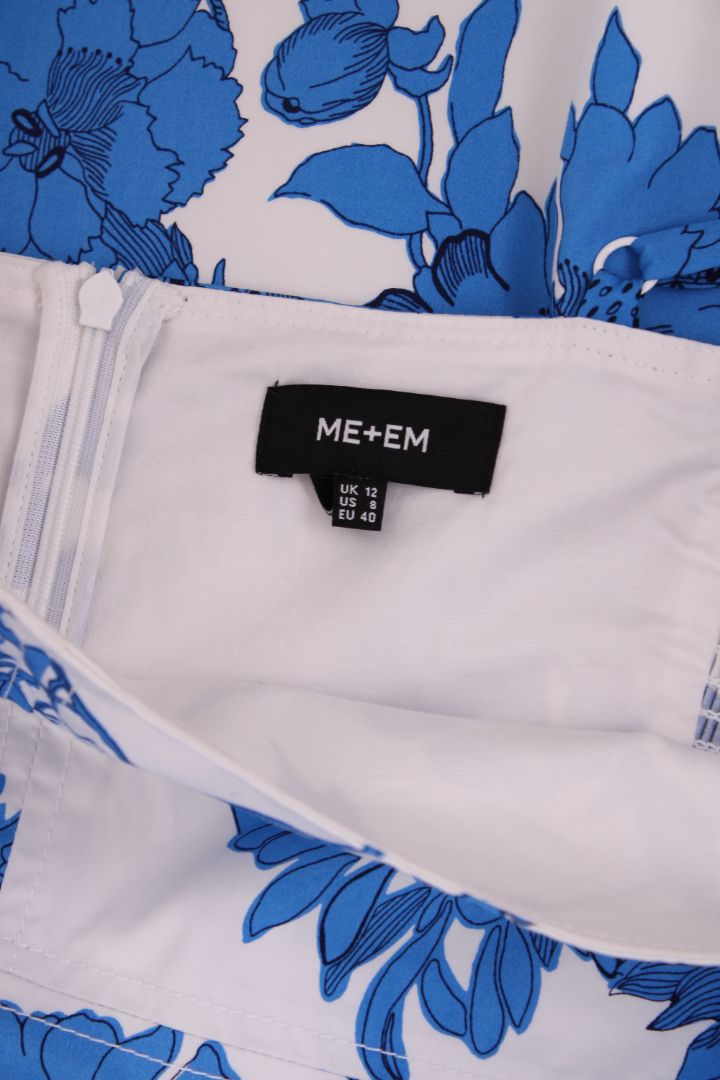 ME+EM Floral strappy long dress blue and white 12 | O/S, Blue