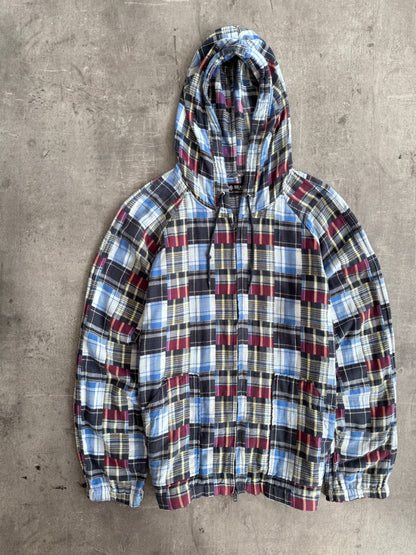 Beams Tartan Cut And Sew Lightweight Hooded Jacket