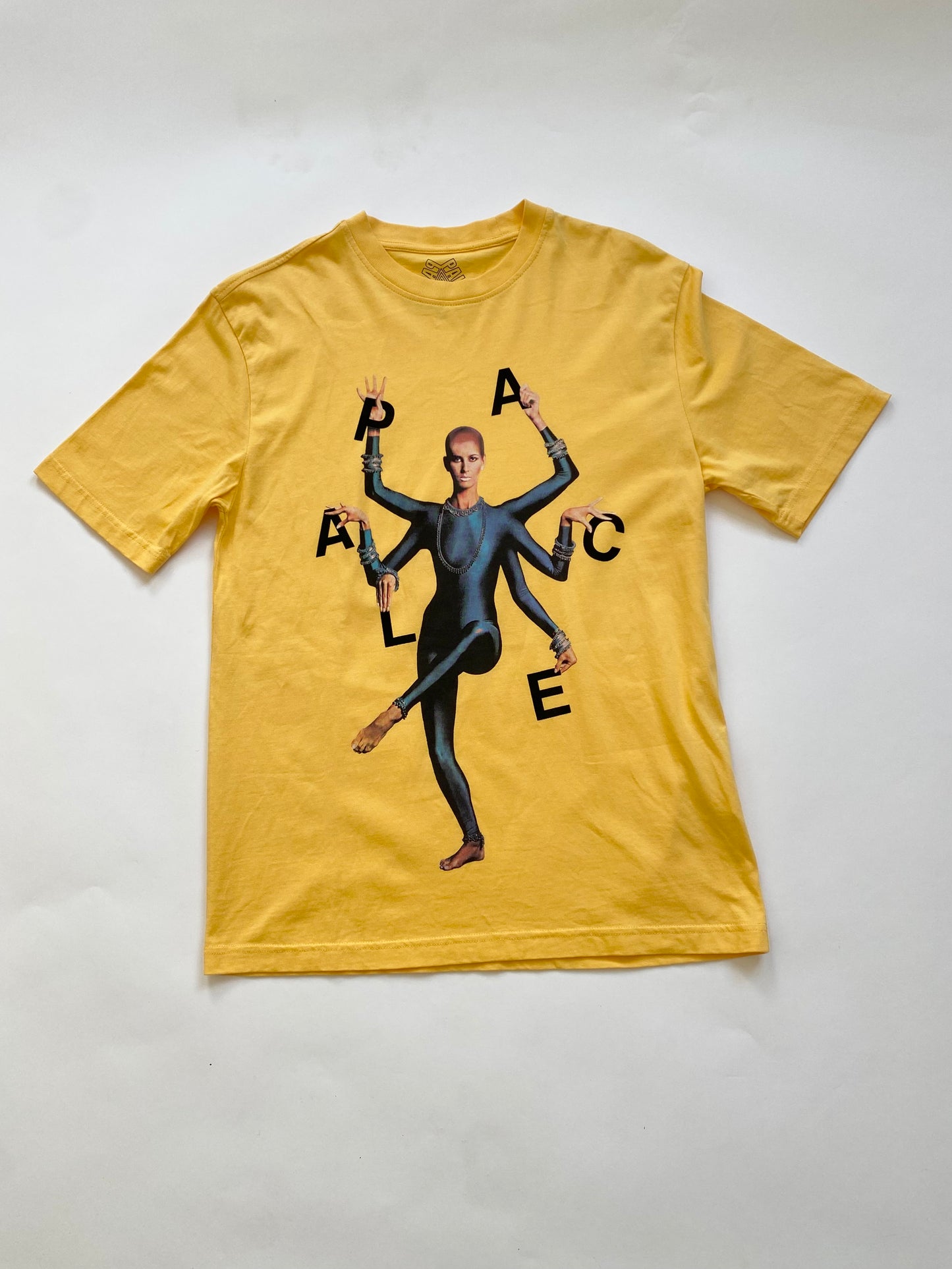 Palace Hands T-shirt in Yellow