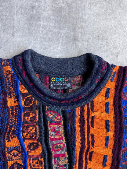 Coogi Multi Knit Heavweight Patterned Sweater
