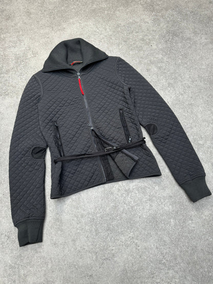 2003 Prada Quilted High Neck Full Zip Jacket