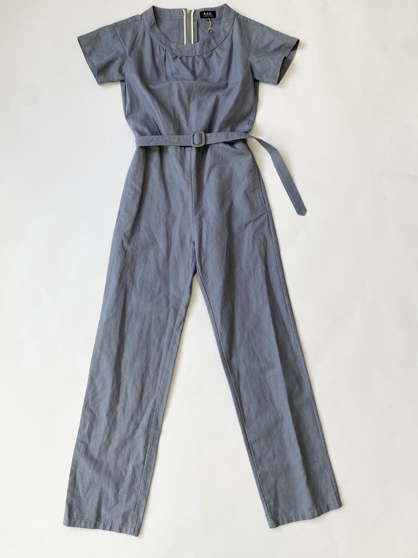 A.P.C Belted jumpsuit in Blue