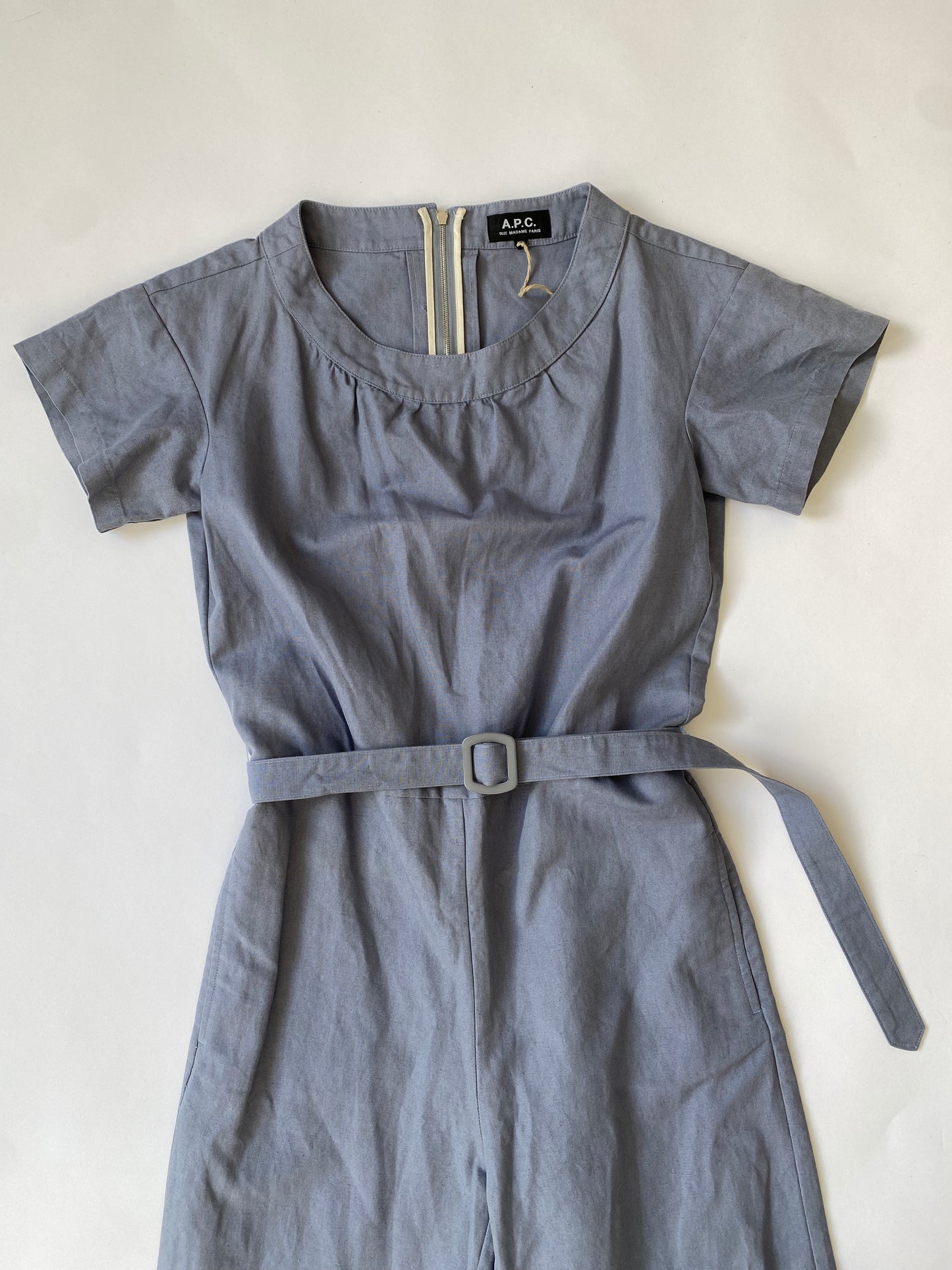 A.P.C Belted jumpsuit in Blue