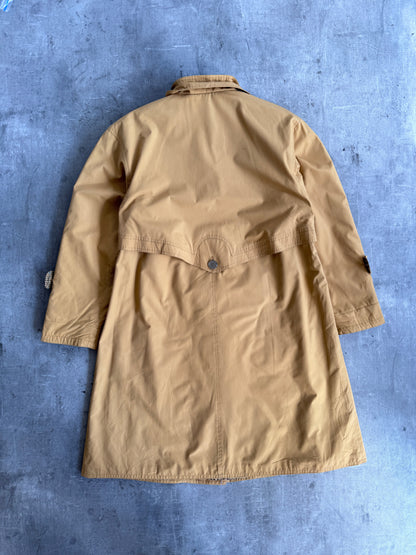 Christian Dior Mustard Herringbone Lined Overcoat