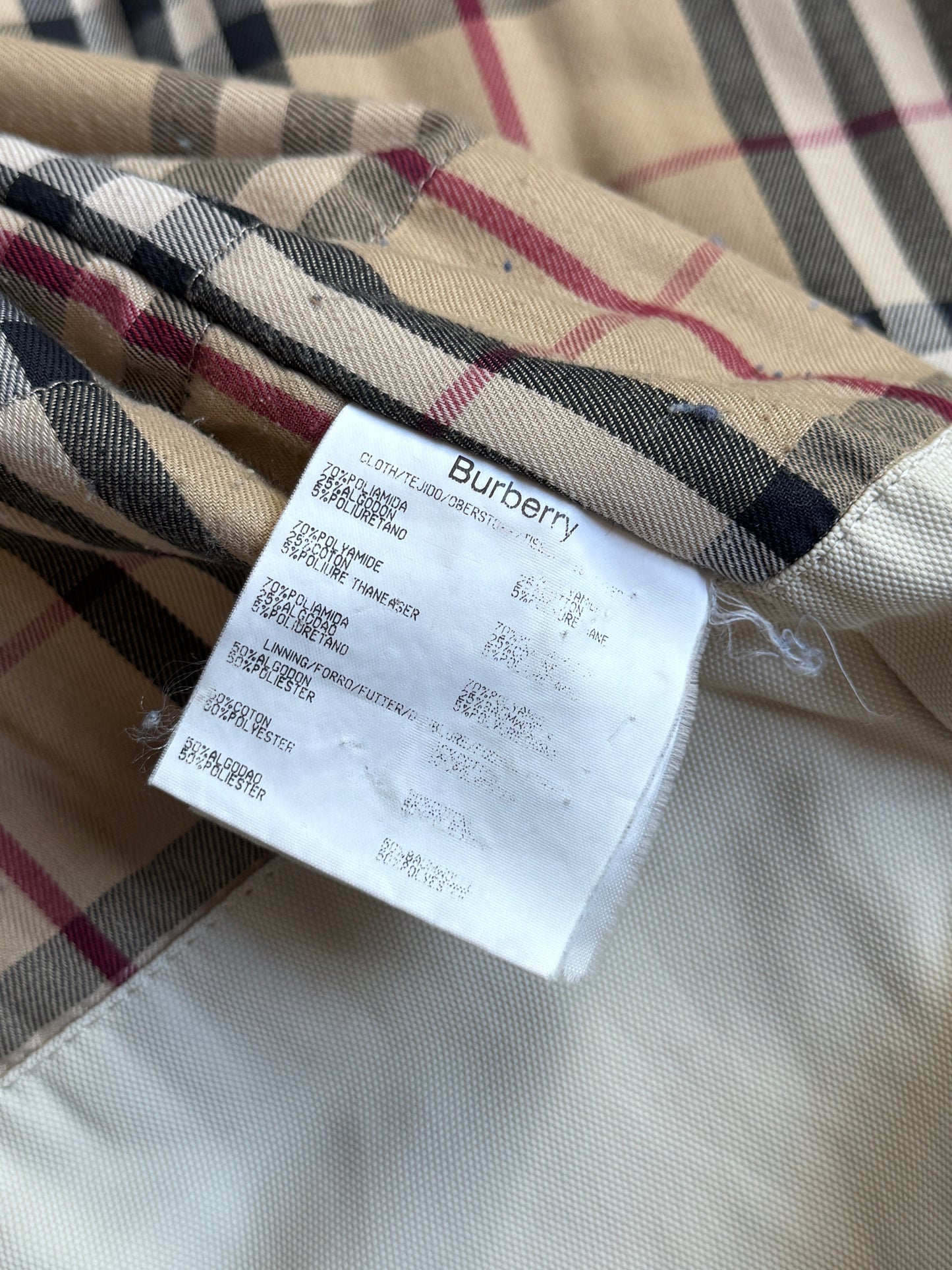 Burberry Beige Padded Nova Lined Overcoat