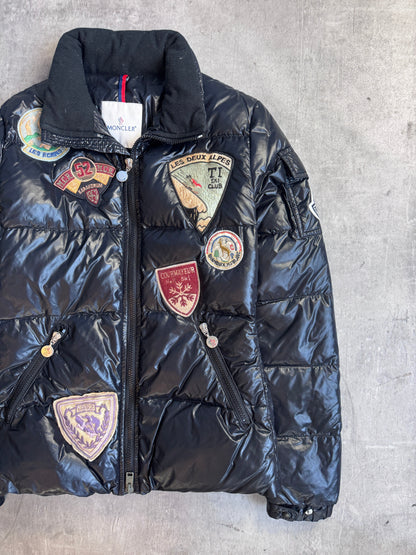 Moncler Black Patchwork Puffer Jacket