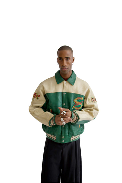 Avirex Two Tone 'Sioux Chiefs' Leather Varsity Jacket