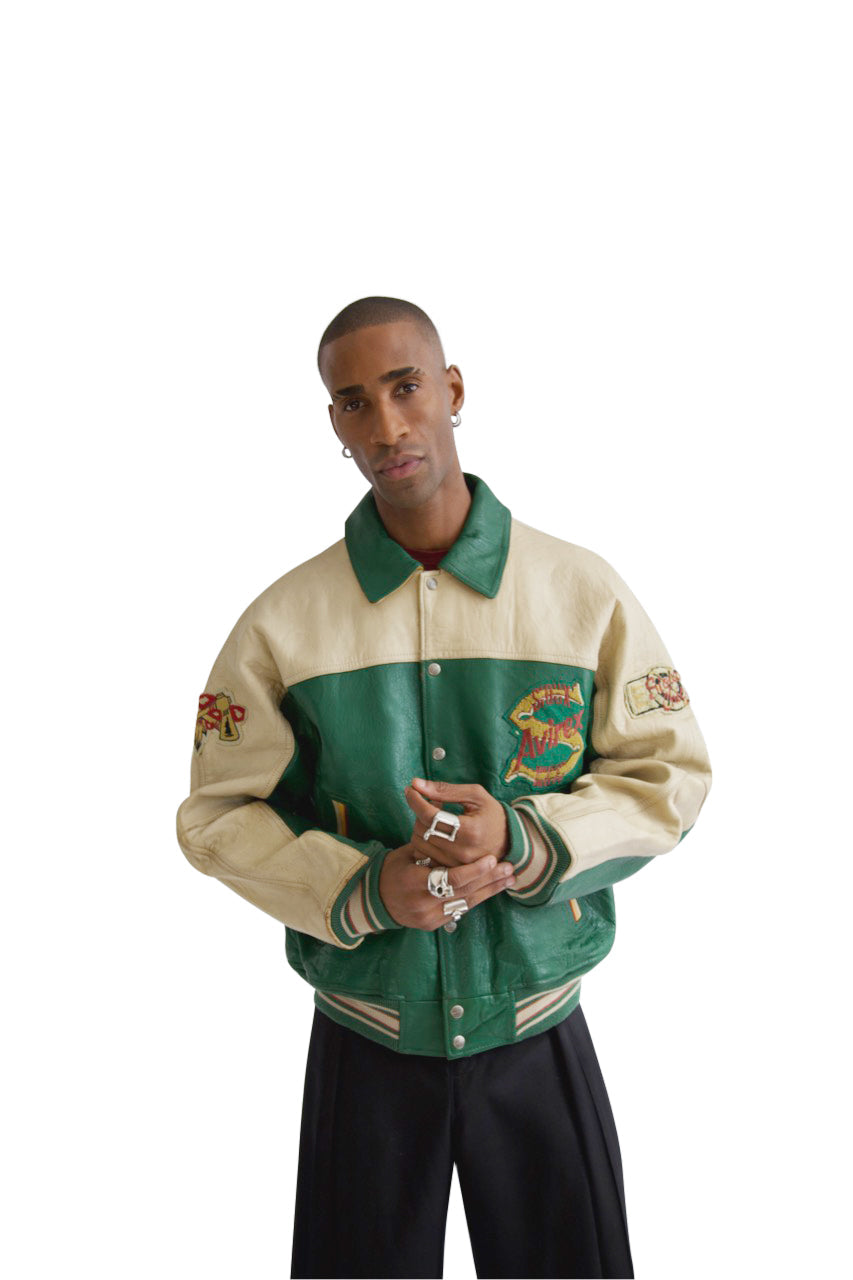 Avirex Two Tone 'Sioux Chiefs' Leather Varsity Jacket