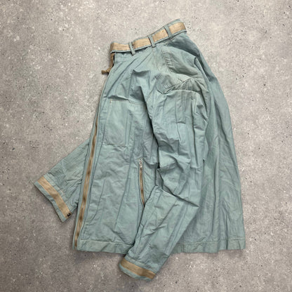 C.P. Company Light Blue Biker Jacket SS06 | Large, Blue