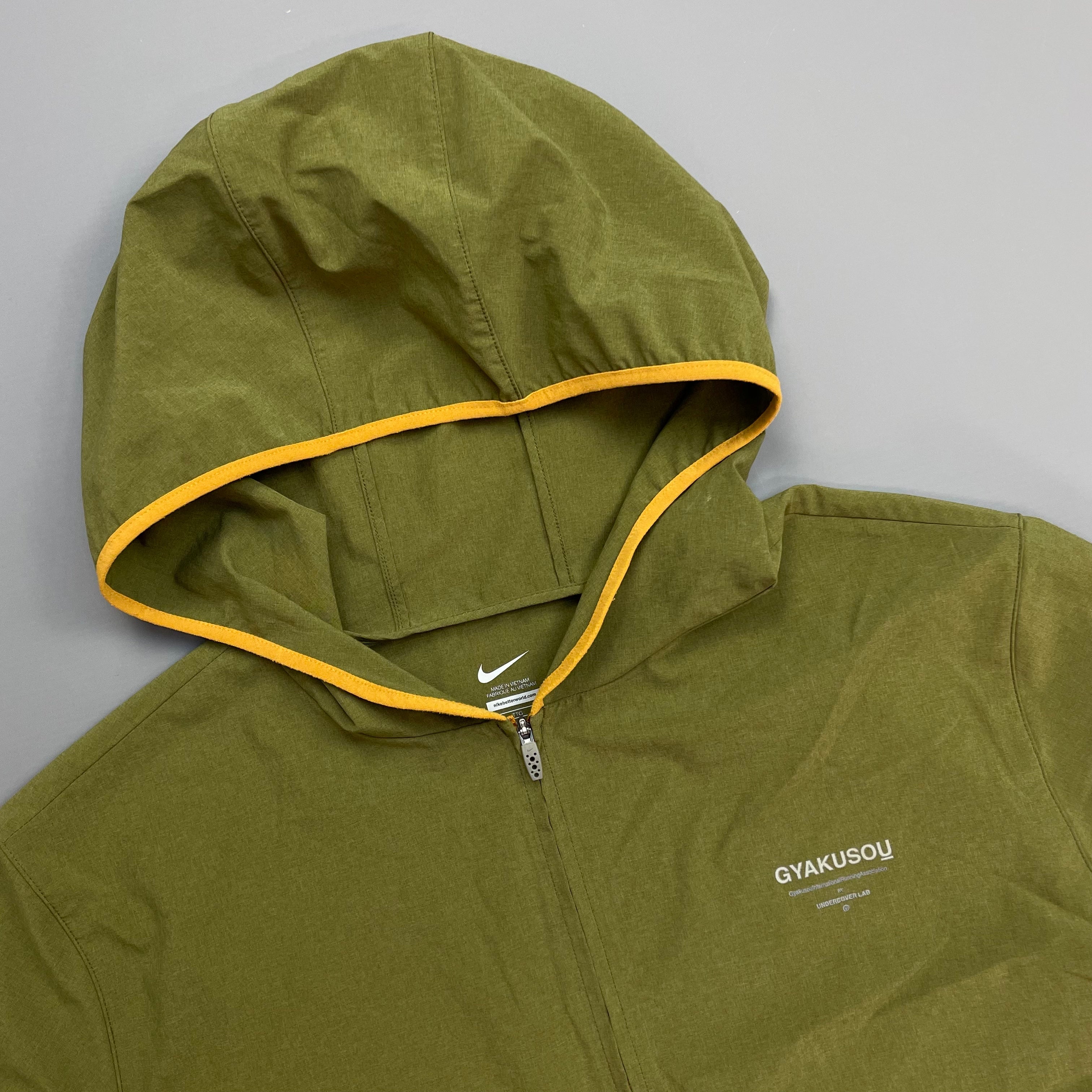Nike Gyakusou Green Reverse Running Club Lightweight Hooded