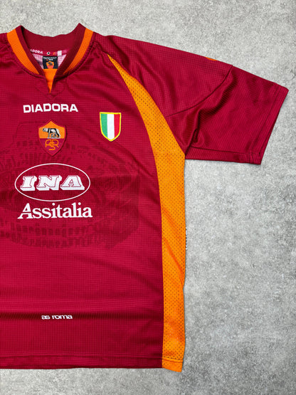 1997-98 Diadora Roma Home Football Shirt