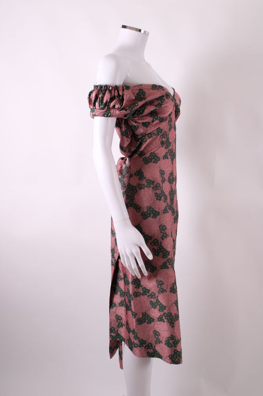 Vivienne Westwood Dress Pink/green floral S | Small, Green