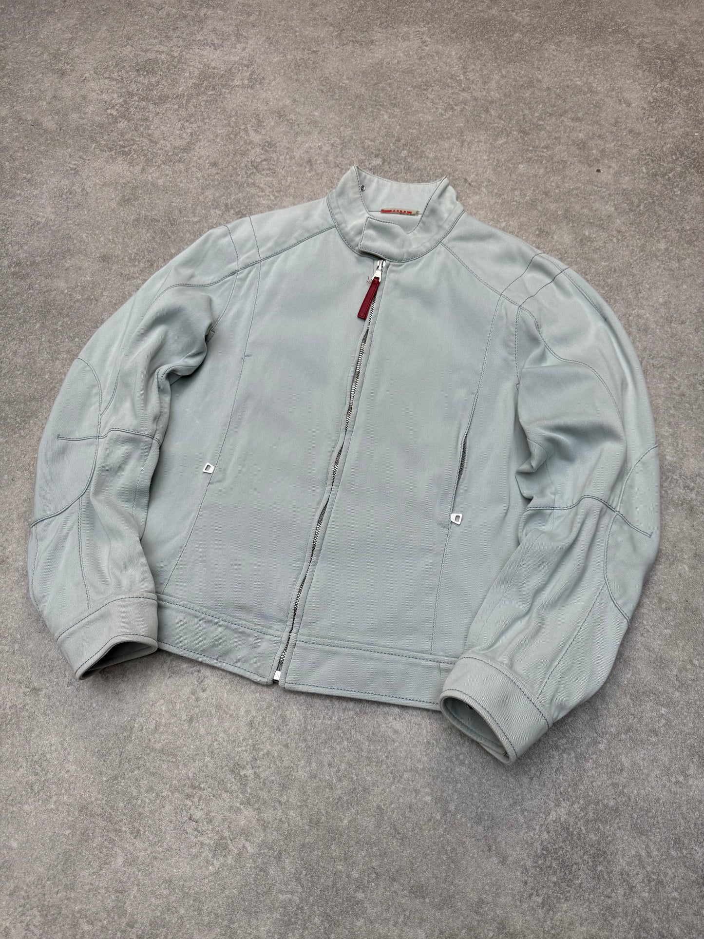 Prada Nylon Lined Full-Zip Technical Jacket