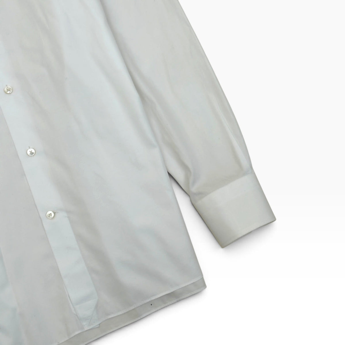 ZEGNA TROFEO TAILORED FIT COTTON SHIRT WHITE M | Medium, Red