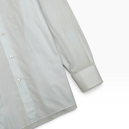 ZEGNA TROFEO TAILORED FIT COTTON SHIRT WHITE M | Medium, Red