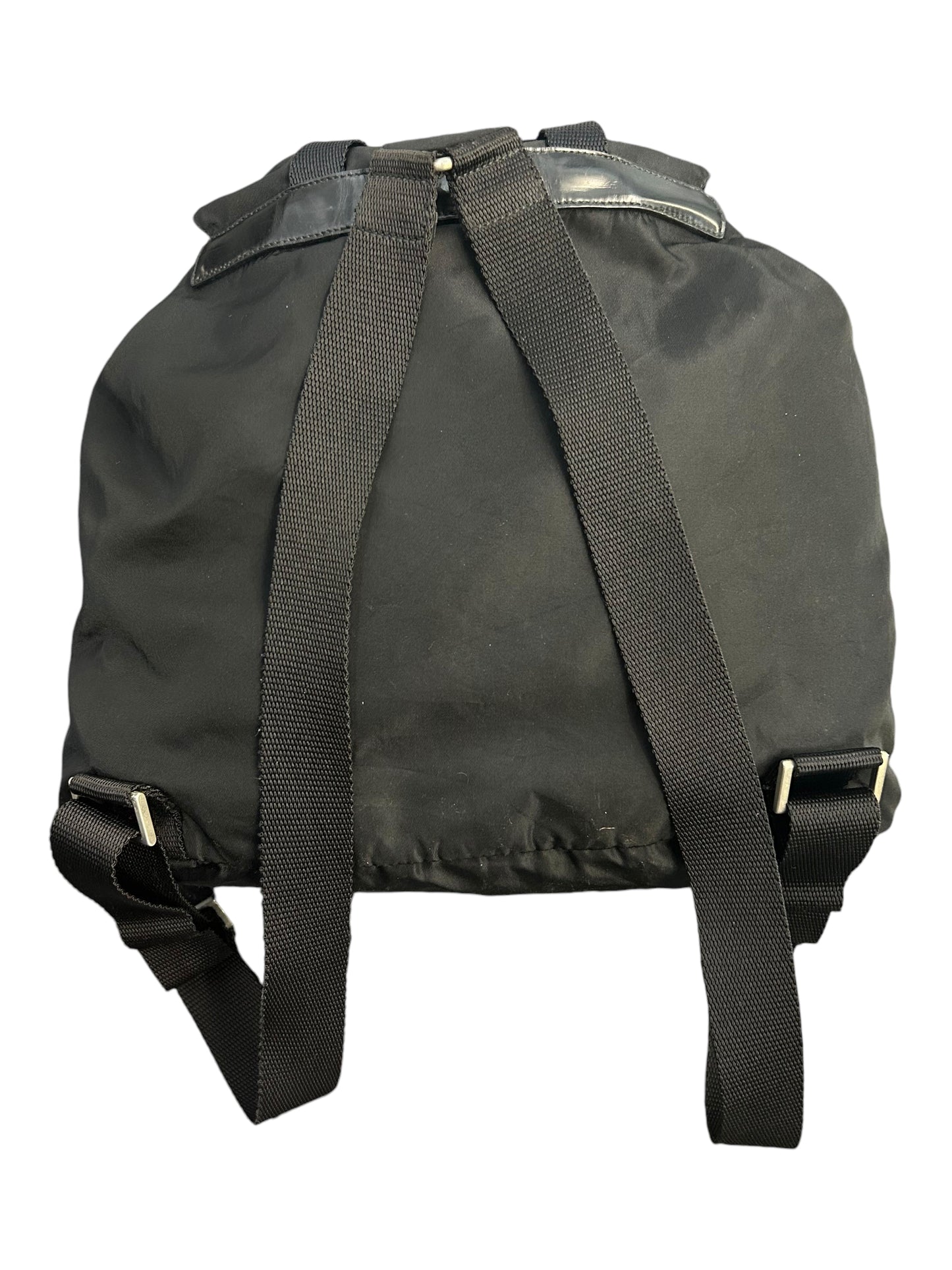 Prada Black Nylon Utility Backpack