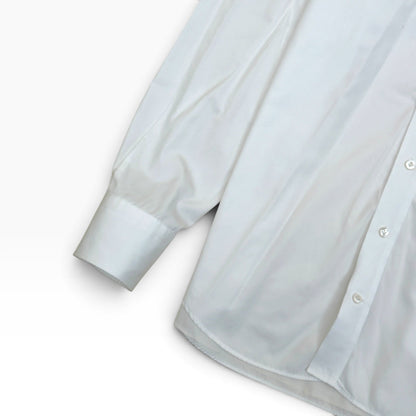 THOM SWEENEY COLLAR COTTON SHIRT WHITE 17” / L | Large, White