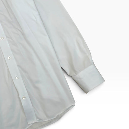 THOM SWEENEY COLLAR COTTON SHIRT WHITE 17” / L | Large, White