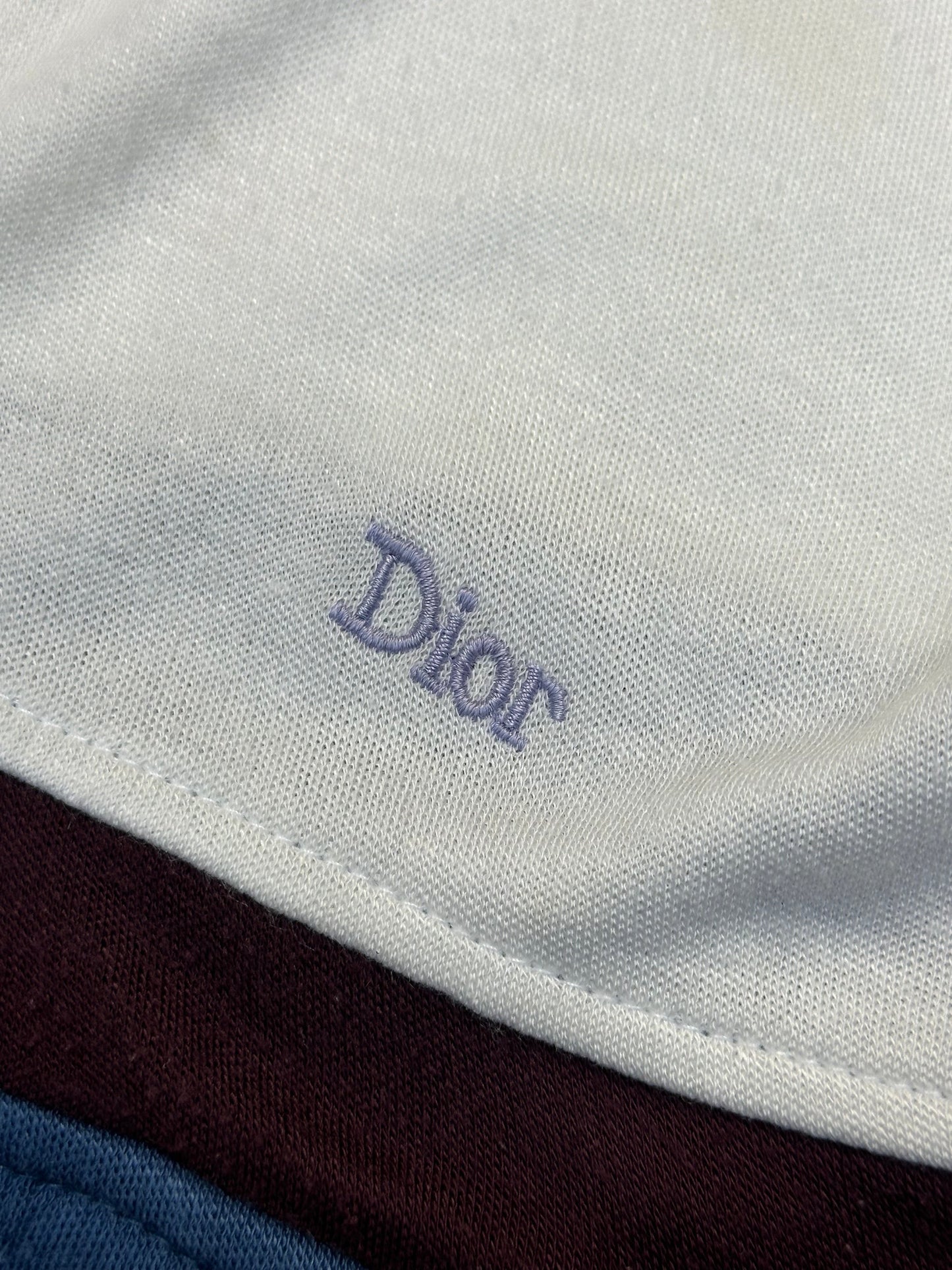 Vintage Christian Dior Logo Embroidered Multicolour Zip Jacket