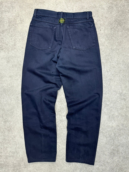 1986 Stone Island High-Waisted Straight Leg Jeans