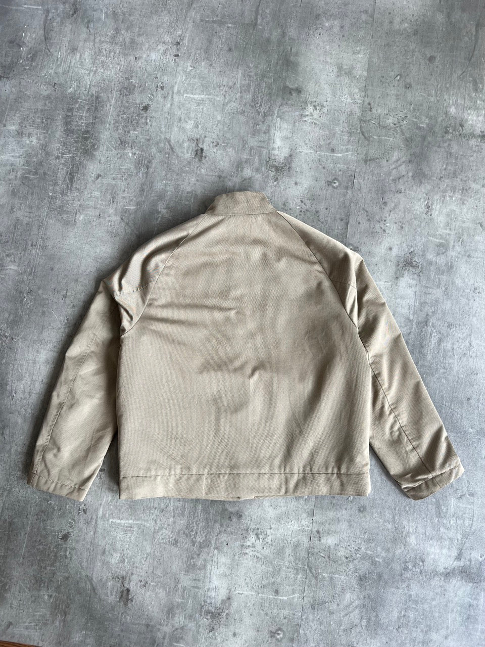 Burberry Buckle Detail Beige Harrington Jacket
