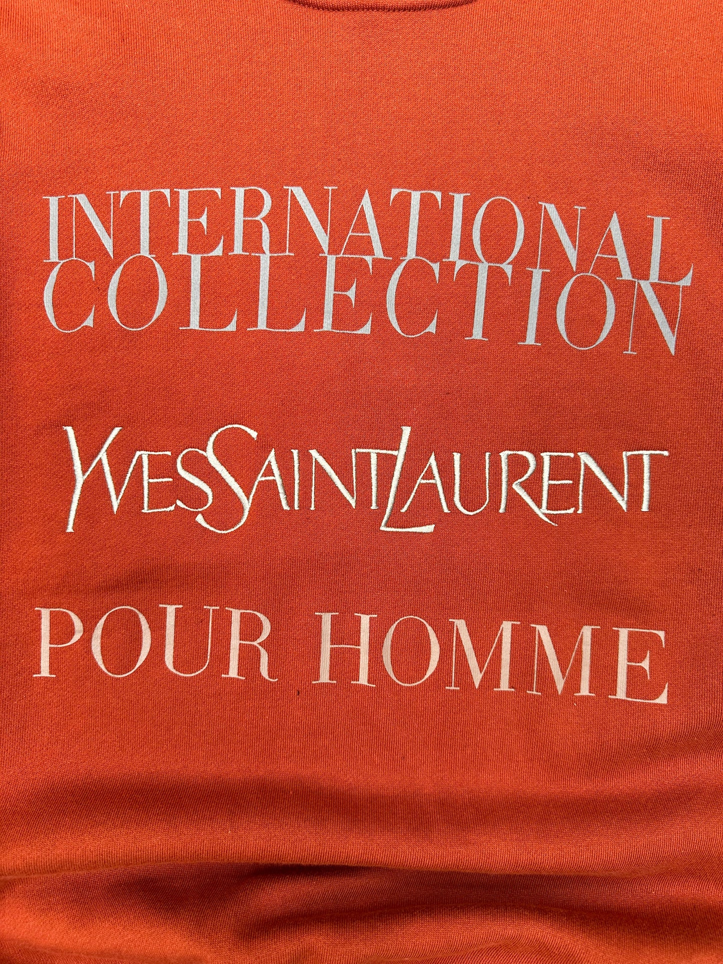 Yves Saint Laurent Logo Embroidered Collection Printed Sweater